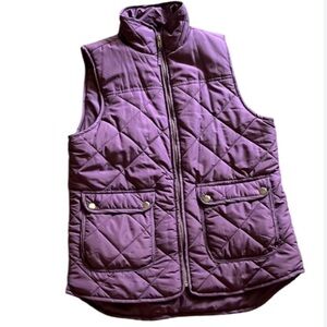 Thread & Supply  Denver Quilted Vest- Plum- Size S